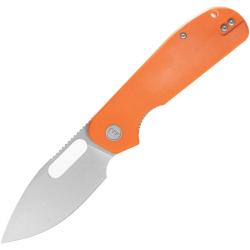 Couteau Eutektik EFD Lame Acier 14C28N Manche G10 Orange Linerlock EUT009