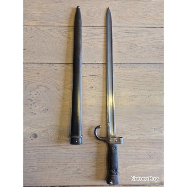 Ba�onnette Berthier mod�le 1892 avec fourreau au num�ro