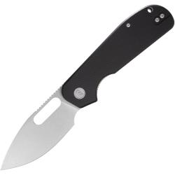Couteau Eutektik EFD Lame Acier 14C28N Manche G10 Noir Linerlock EUT007