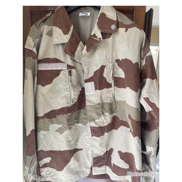 Veste Militaire FECSA - Camo D�sert - Taille 120M (XXL) - Trait�e Anti-Moustiques - Excellent �tat