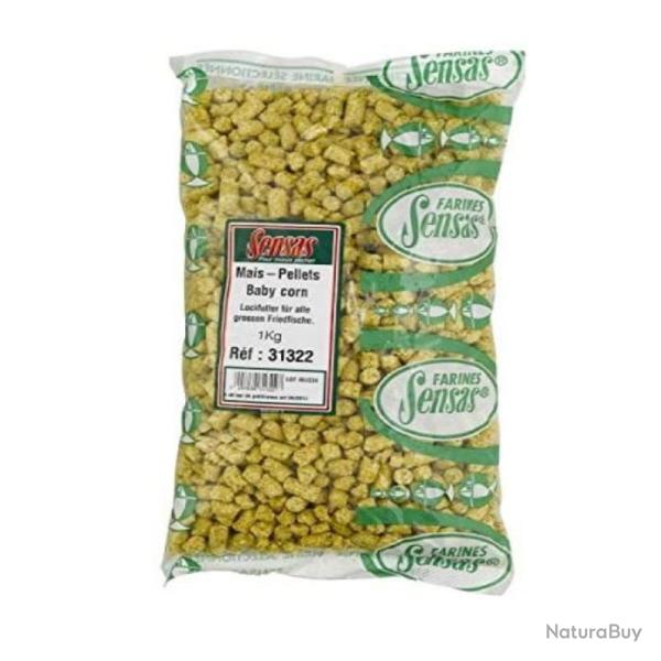 PELLETS DE MAIS SENSAS BABY CORN 8 MM 1KG