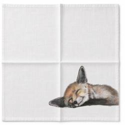 Serviette de Table Renard x2  Charlotte Nicolin