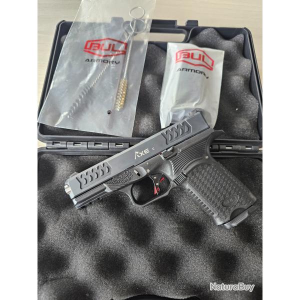 PISTOLET BUL AXE COMPACT CLEAVER NOIR PVD 9X19