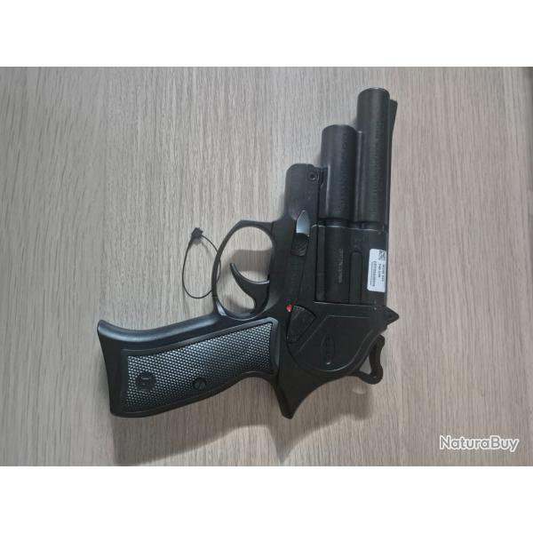 Pistolet de d�fense SAPL GC54 DA calibre 12/50 neuf jamais utilis complet dans sa mallette, facture