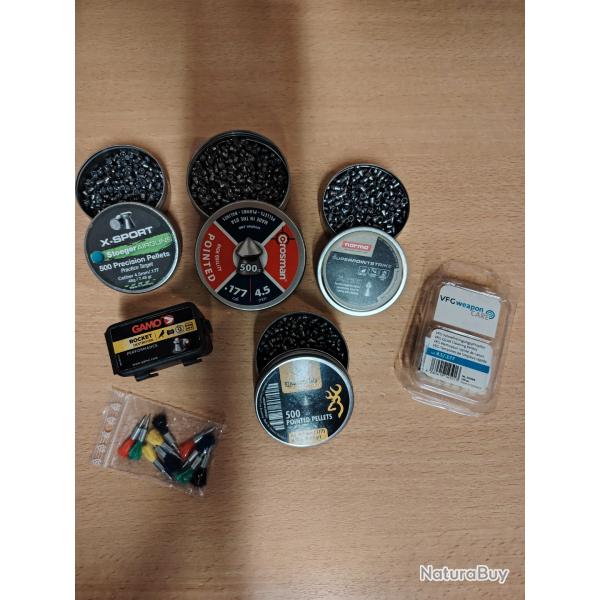 Lot de plombs 4,5mm