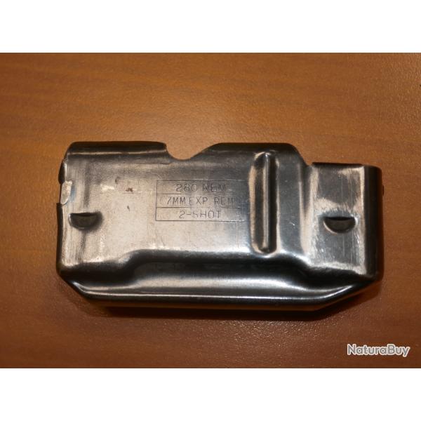 Chargeur de carabine REMINGTON en 280 Rem 2 COUPS