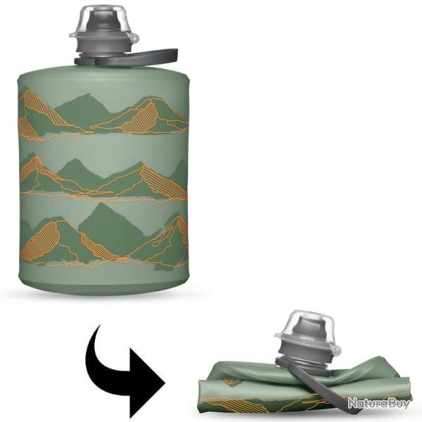 Gourde souple Hydrapak Stow 500 ml verte