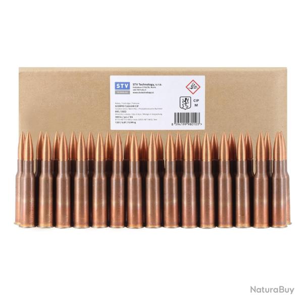 Munitions - STV - Scorpio 7.62x54 R CIP - 147Gr (x300)