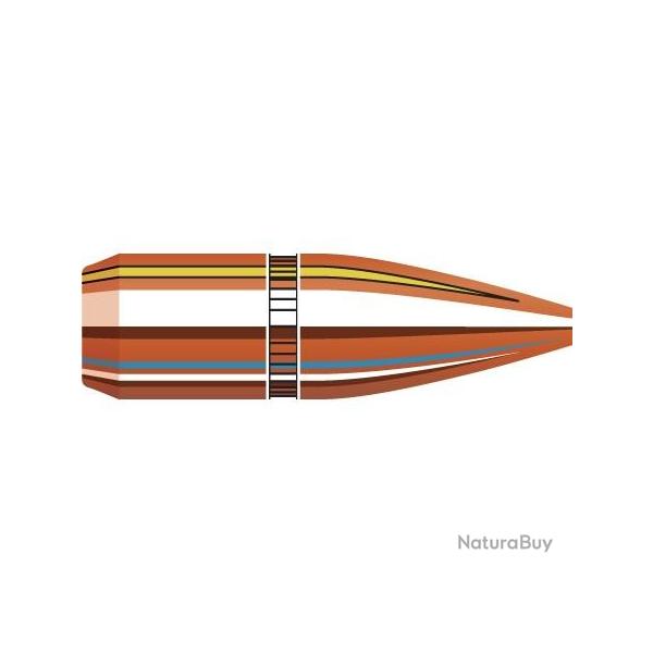 Carton de 6000 Ogives Hornady 22 CAL.224 55GR HP Cannelure 2263B