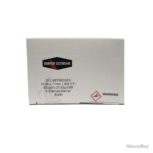 Boite 10 Cartouches EPA 408 Cheytac EBB 400grs
