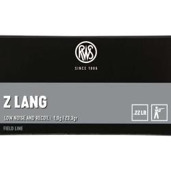 Lot de 10x 50 balles Z LANG 22LR 29GRS RWS