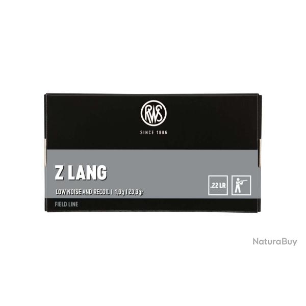 Lot de 10x 50 balles Z LANG 22LR 29GRS RWS