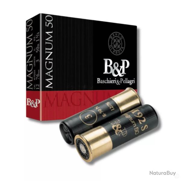 Lot de 10x Cartouches "Magnum 50" 50Gr BJ - Cal 12/76 B&P 02