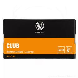 Lot de 2x 50 balles CLUB Cal.22LR 40grs RWS