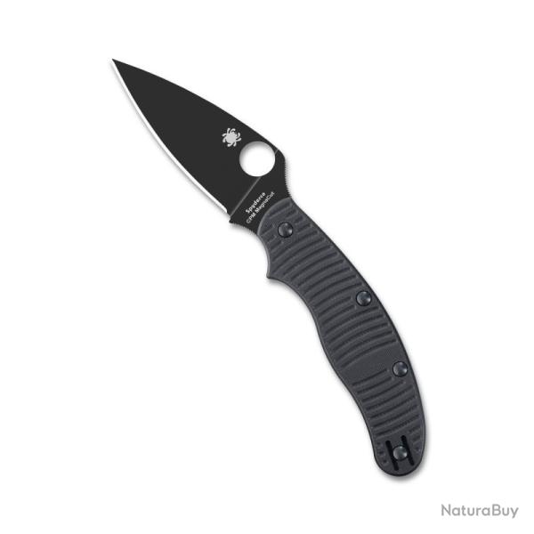 Couteau Spyderco UKPK Salt Lame Acier CPM-MagnaCut Manche G10 Noir Slip Joint Made In USA SC94GMCBKP