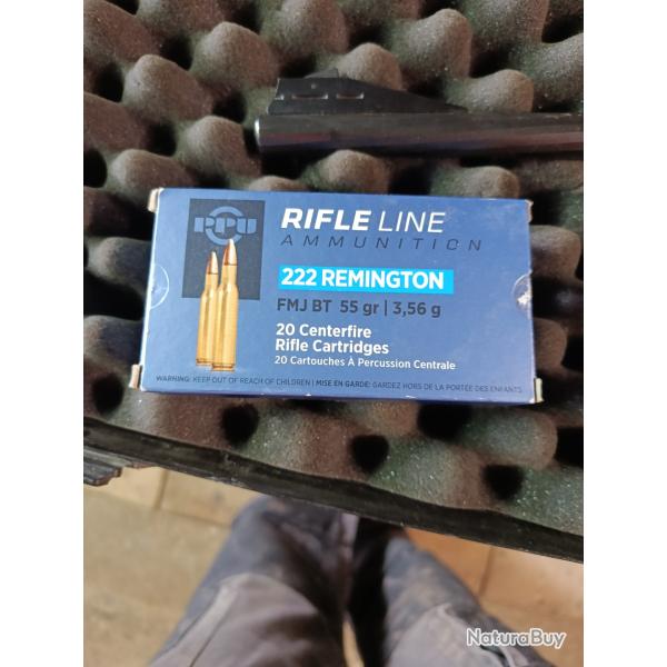 Munitions 222 rem partizan