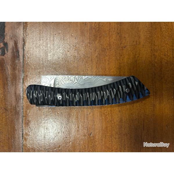 Couteau Eustache LE CORR�ZE en �b�ne sculpt�e