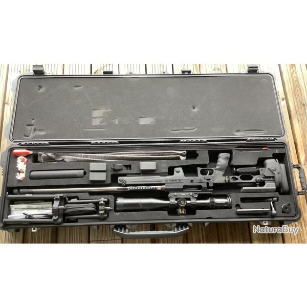 PGM ULTIMA RATIO 308 canon CUSTOM 71 cm inox KIT COMPLET+ 5-25x56 PM II S&Bender.