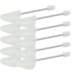 Embauchoirs plastique blanc EU 35 &agrave; 38 maintien forme chaussures lot 5 paires