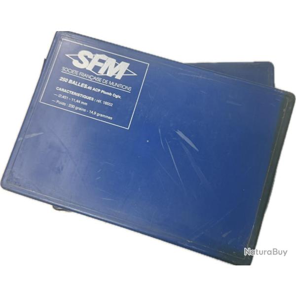 500 Ogives SFM 45 ACP 230gr RN Cat B.