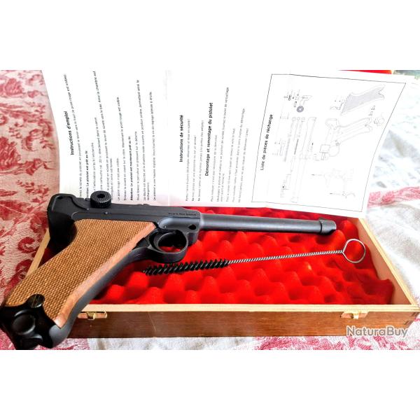 Beau pistolet Luger 22 monocoup calibre 22LR excellent �tat copie du Luger 1904 Marine imp�riale
