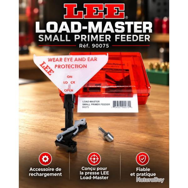 LEE AMORCEUR AUTOMATIQUE POUR LEE LOAD MASTER - SMALL PRIMER