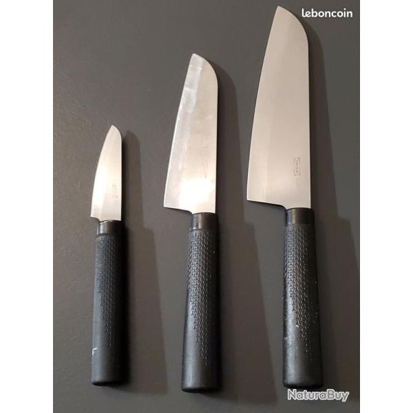 Lot de 3 couteaux de cuisine ikea