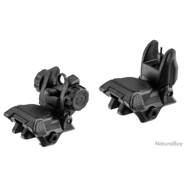 Organes de vis�e SCHMEISSER pour carabine type AR 15 (Flip-Up sight set)