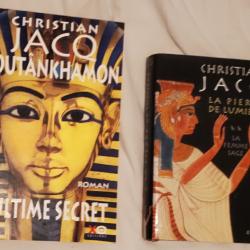 2 livre de Christian Jacq "Toutankhamon" et "La pi&egrave;rre de Lumi&egrave;re"