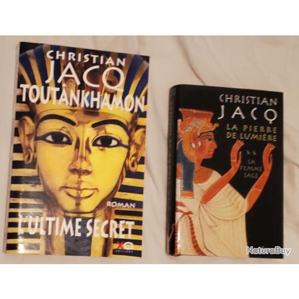 2 livre de Christian Jacq "Toutankhamon" et "La pi�rre de Lumi�re"