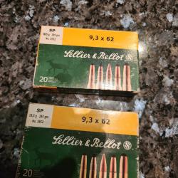 Cartouches de chasse 9,3 x 62 Sellier Bellot