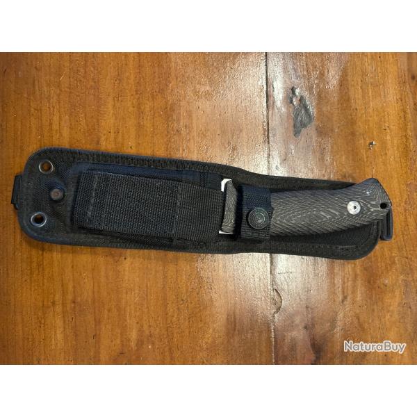 Lionsteel M 3, manche micarta noir lame en niolox