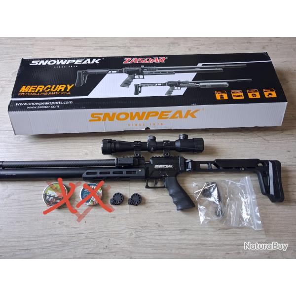 Carabine snowpeak mercury ap 1000 calibre 6.35