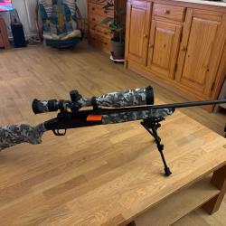Vend un carabine Savage calibre 22/250 avec lunette vectorop pro max 6-24x50 MIL HD FFP+60 balles