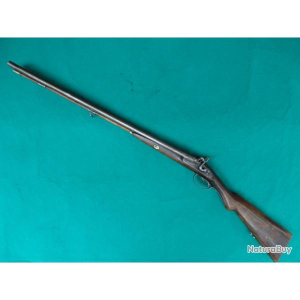 Fusil � percussion canons Damas "Fine Twist London"