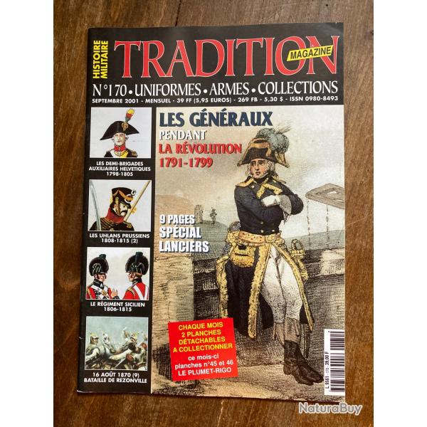 Tradition magazine, histoire militaire n�170 - uniformes, armes, collections 170