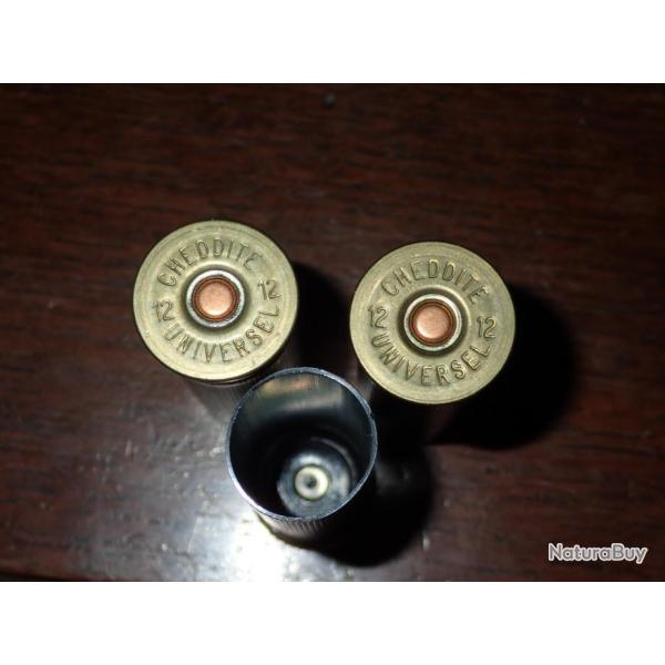 Lot de 65 Douilles de chasse plastique Cheddite - 12/67,5