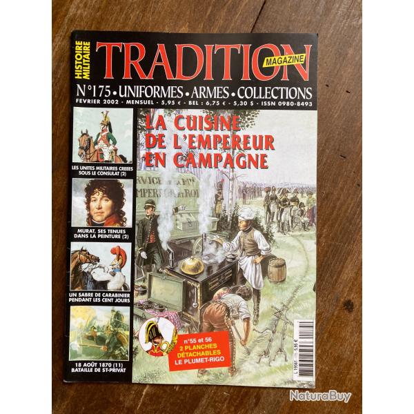 Tradition magazine, histoire militaire n�175 - uniformes, armes, collections 175