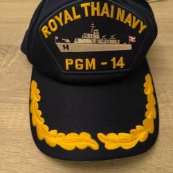 Casquette d'Officier Marine Royale Tha&iuml;landaise - Royal Thai Navy PGM-14