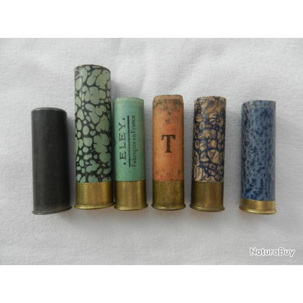 lot de douilles de cartouches munitions de pour collection