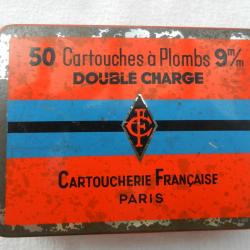 boite m&eacute;tal vide de cartouches 9m/m