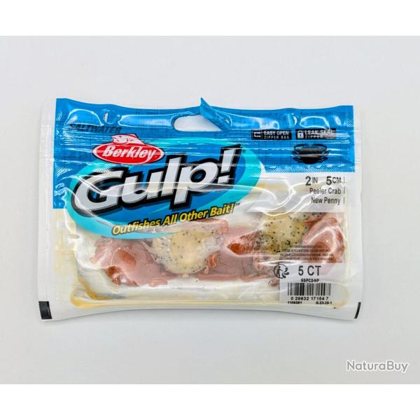 Gulp peelr Crab sw Berkley 5cm new penny