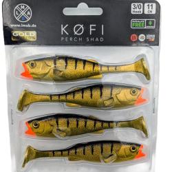 K&ouml;fi perch 11cm 4pcs Gold Tiger