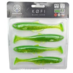 K&ouml;fi bleak shad 12cm 4pcs LIME CHART