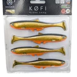 K&ouml;fi bleak shad 12cm 4pcs Gold Orange