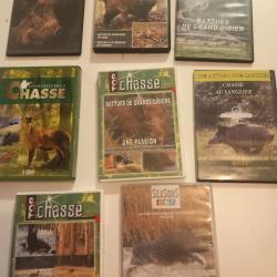 Vend lots de 8 DVD de chasse au sanglier