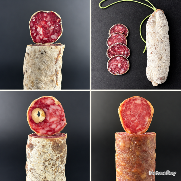Pack Gibier - 4 saucissons de 180 g 720 g