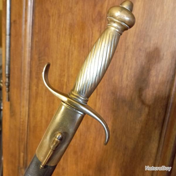 Rare grand glaive Prussien Mle 1852 de sortie
