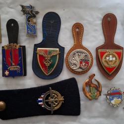 Lot de insignes divers fran&ccedil;ais anciens &agrave; d&eacute;terminer.