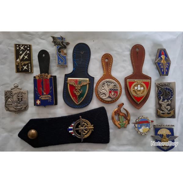 Lot de insignes divers fran�ais anciens � d�terminer.